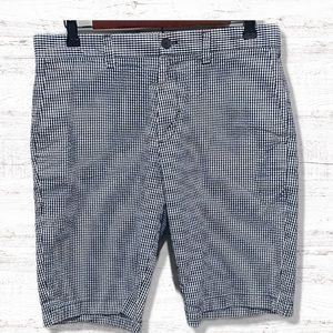Banana Republic Shorts Mens 30 Blue Seersucker Emerson Striped Chino Everyday